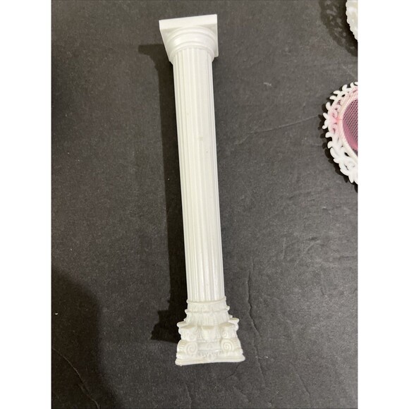 Wedding Cake Decor Mix Lot Roman Columns Topper Decorating White Grecian Pillars - Picture 14 of 16